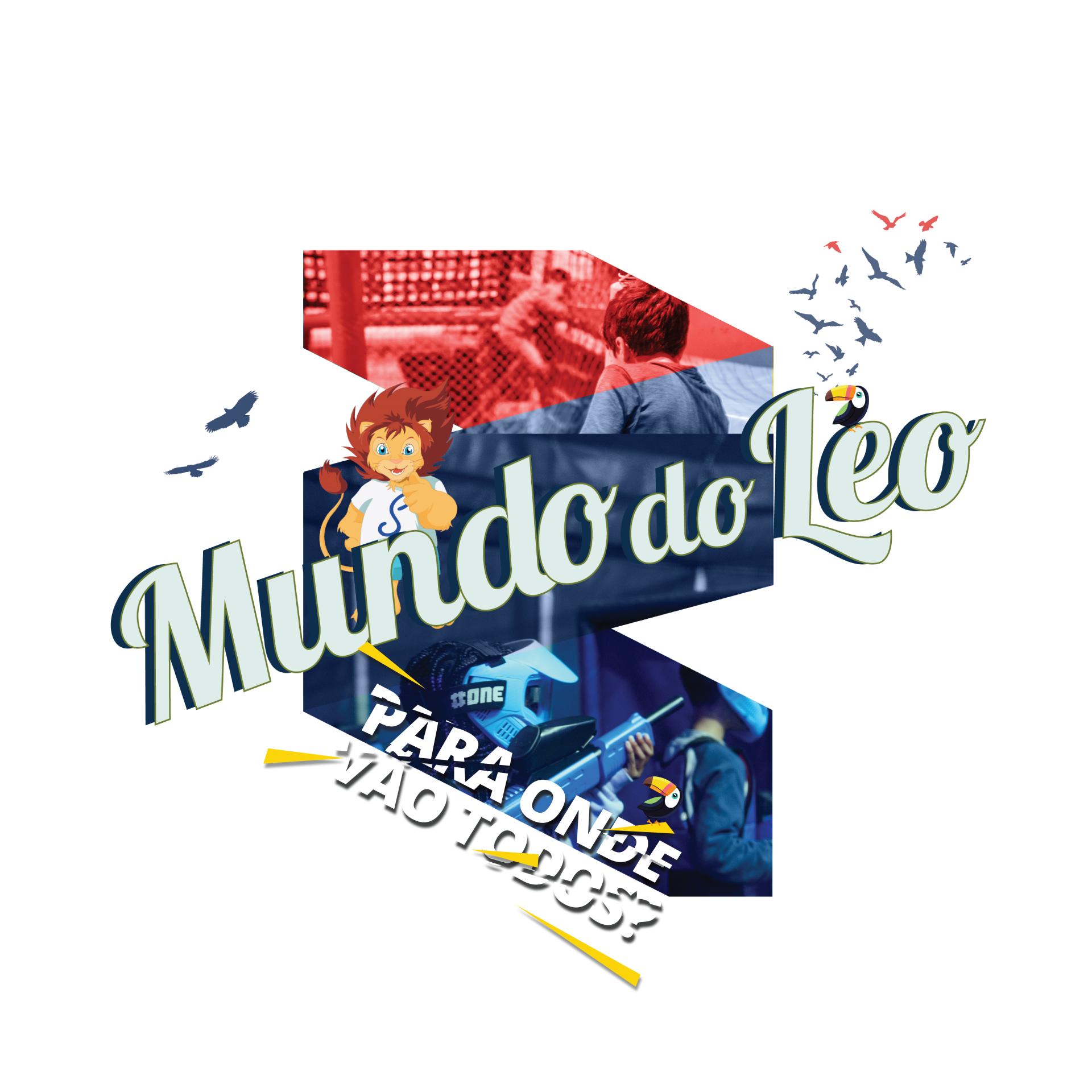 Leão para campo de férias